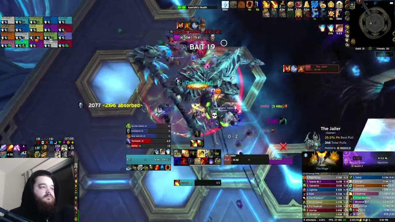 Mythic Jailer - Fire Mage - SKB+Pyroclasm build - Sepulcher of the First Ones + BMAH unboxing after
