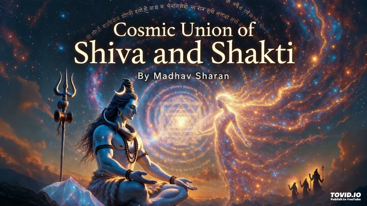 Title: Cosmic Union of Shiva and Shakti – Saundarya Lahari Verse 1