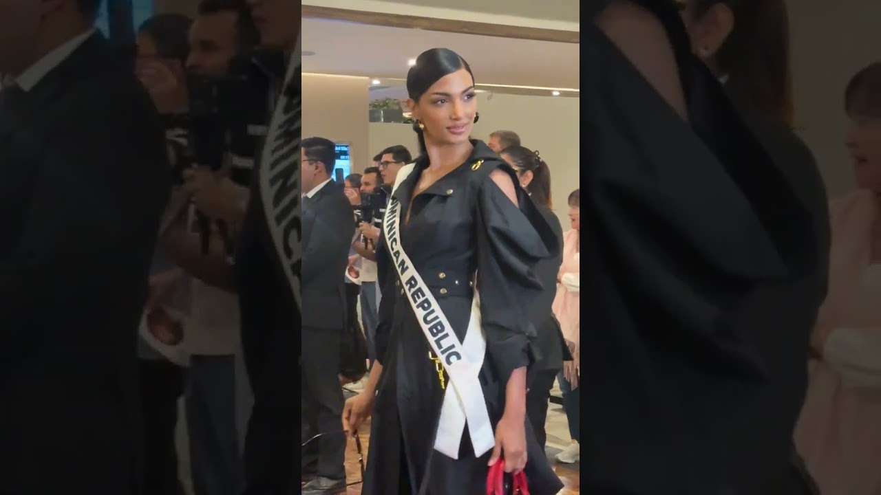 Miss Universe Rep&uacute;blica Dominicana 🇩🇴, Celinee Santos, con estilo 👑 #alf #missuniverse #ensayos