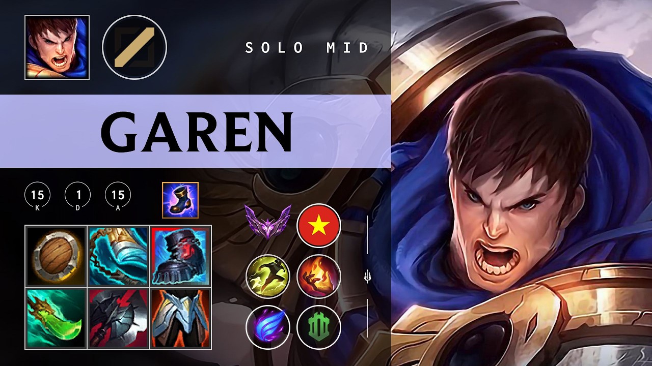 Garen Mid vs Diana - VN Master Patch 26.05