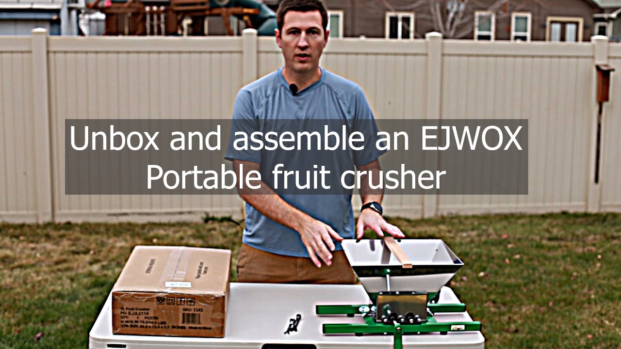 Unbox and assemble a Fruit Crusher for Apple Cider