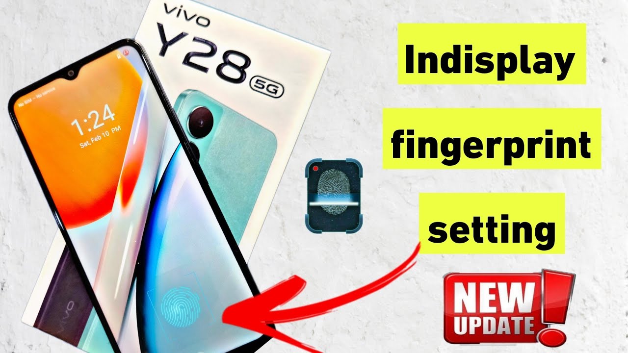 Vivo y28 5g indisplay fingerprint setting | vivo y28 5g me display pe fingerprint lock kaise lagaye