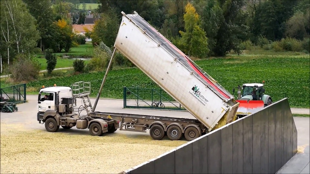Büttner Ökoservice GmbH & Co. KG Maisernte 2017 ..ein Tag im Fahrsilo der BGA