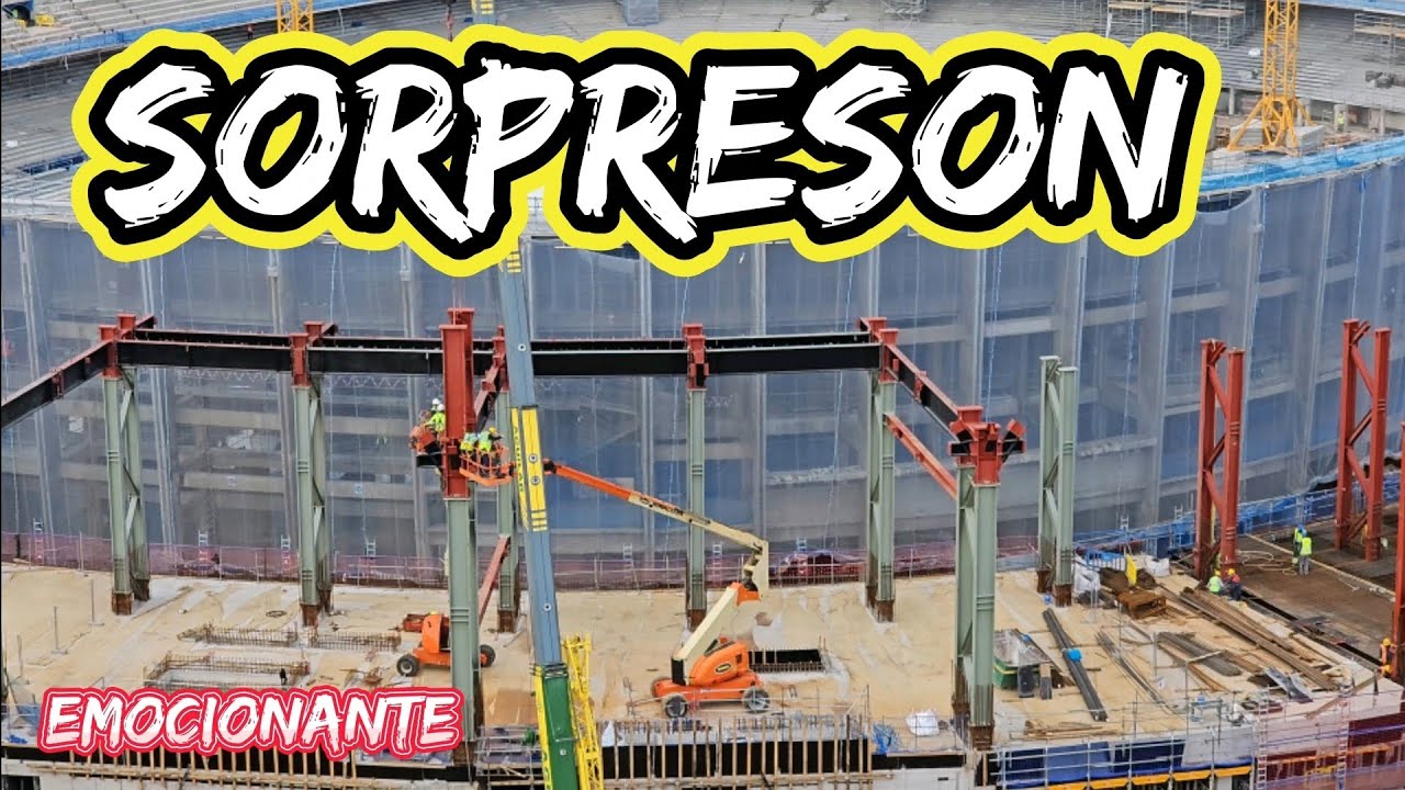 OBRAS EN EL CAMP NOU A  17/05/24 Un día INCREIBLE  1 PARTE