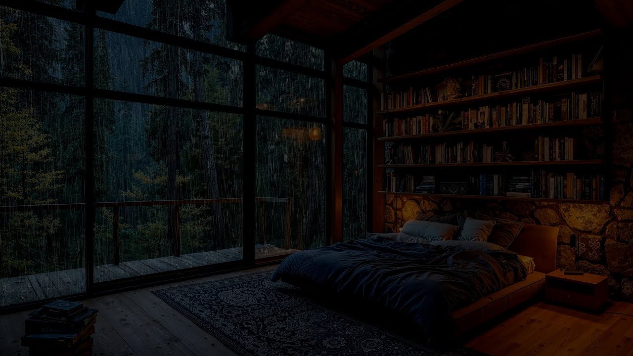 Instant Stress Relief with Torrential Rain & Loud Thunder | Rain in the Forest for Sleeping & Focus