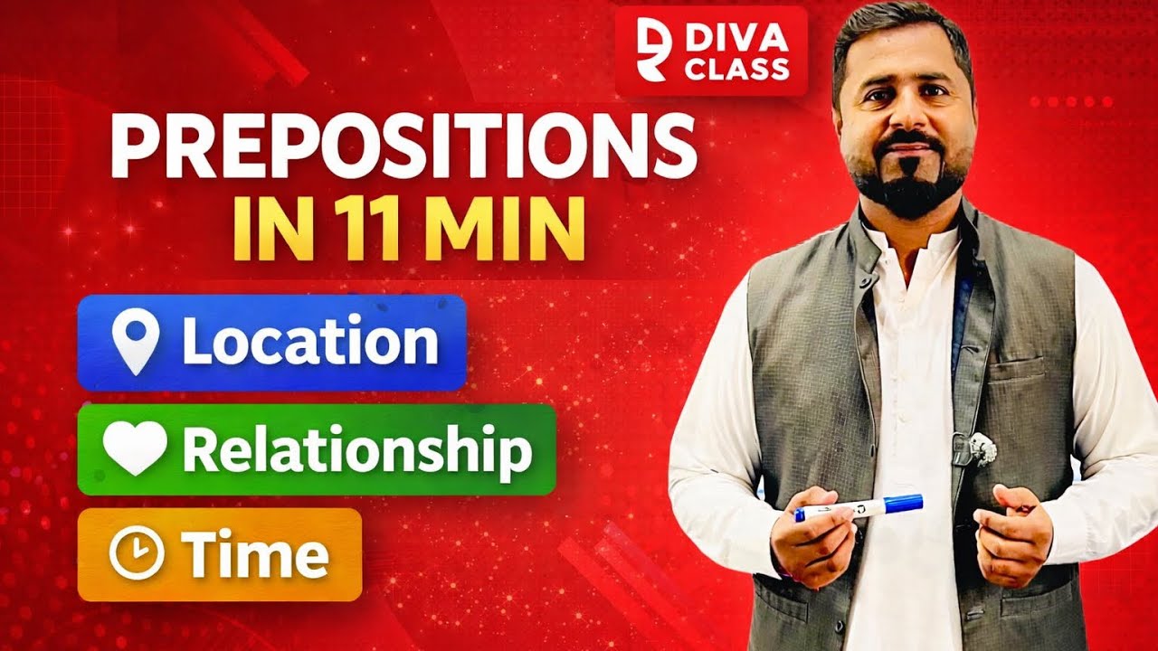 Preposition in English Grammar | Definition, Rules & Examples | حرف جَر گرامر | Sindhi English 