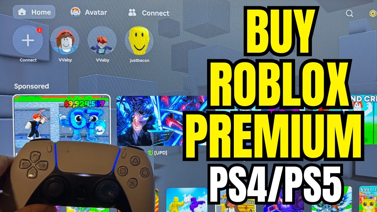 Как купить Roblox Premium (PS4/PS5) в 2026 году