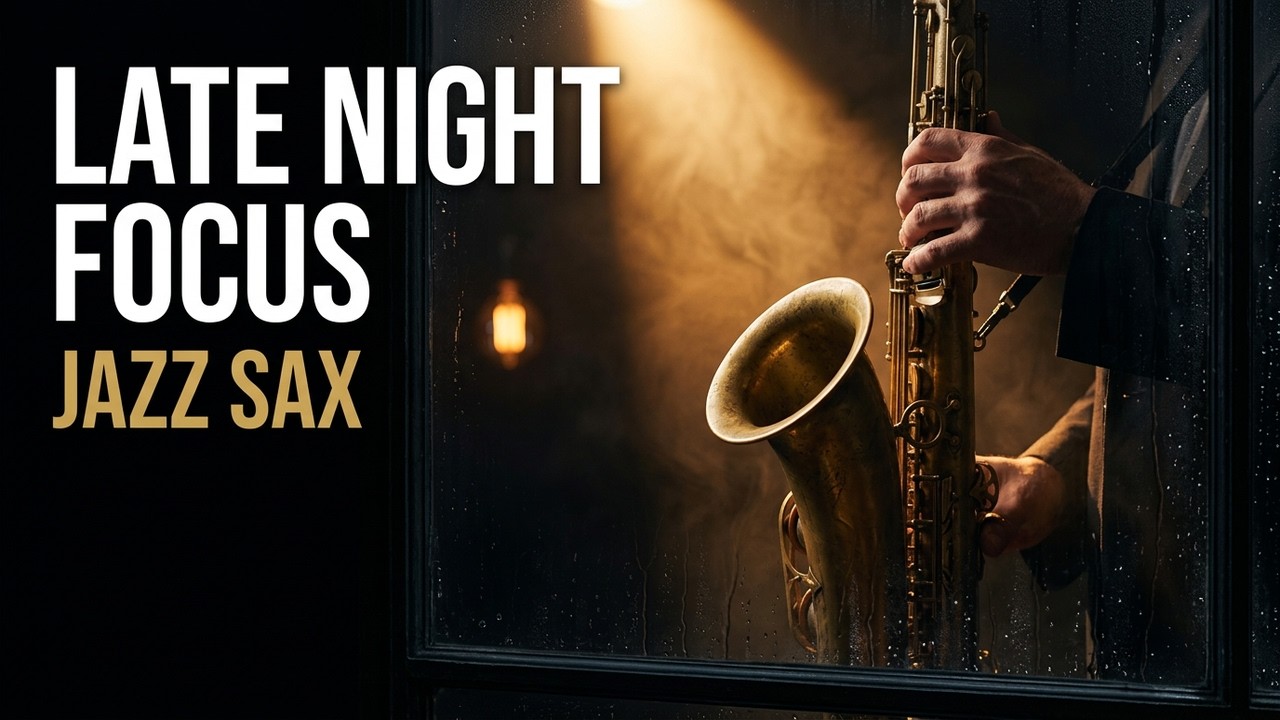 Cozy Late Night Jazz — Relaxing Saxophone Jazz for Studying, Reading & Deep Focus