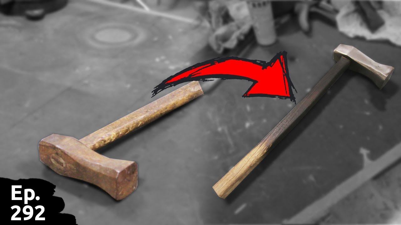 old rusty hammer restauration / restauration d'un vieux marteau rouillé - Ep292