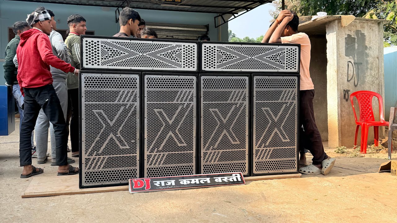 Penza Audio Rx 1200 watt speaker Setup || Dj Raj Kamal Basti 