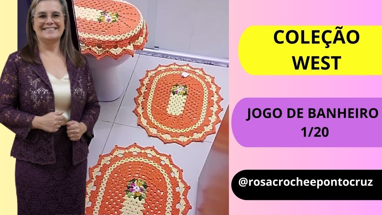 Coleção West | Jogo de Banheiro em Crochê – Pronta Entrega (1/10) |