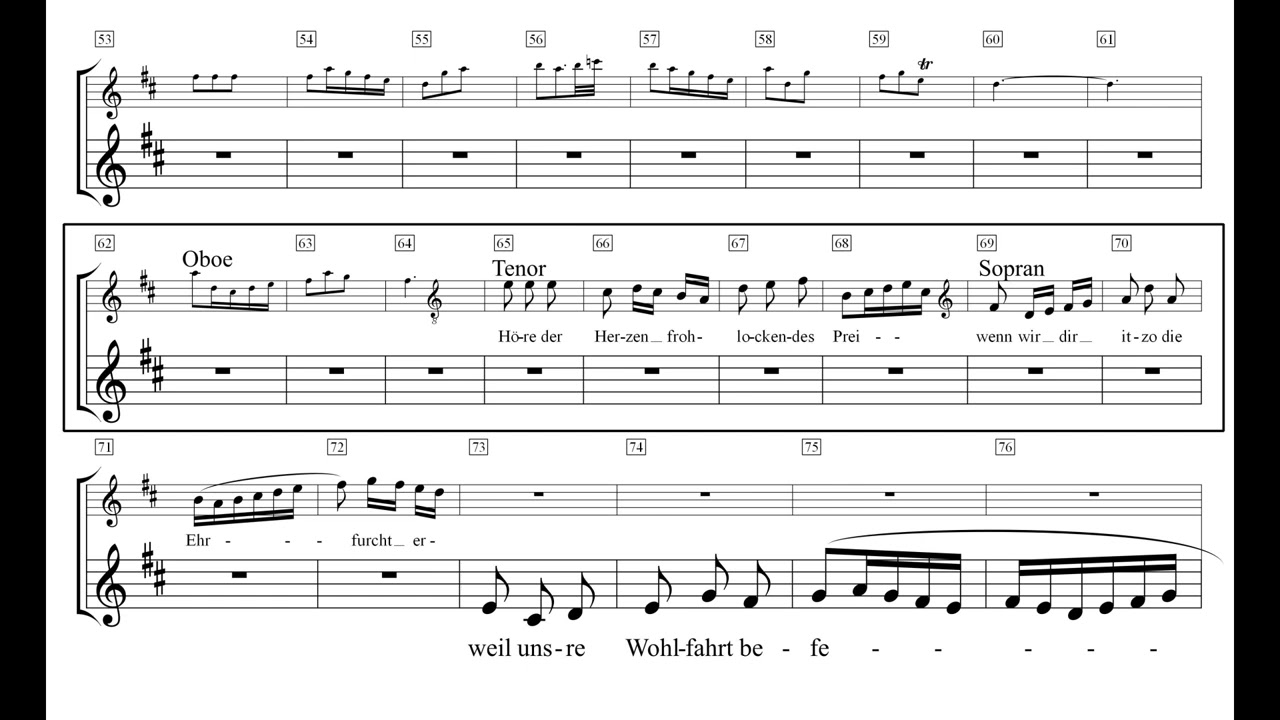 Weihnachtsoratorium 24 Herrscher des Himmels, erhöre des Lallen - Alt ab Takt 15