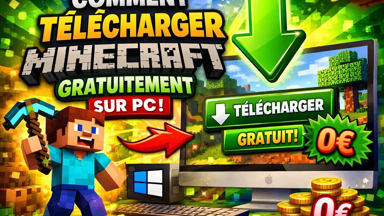 Comment Télécharger Minecraft GRATUITEMENT Sur PC