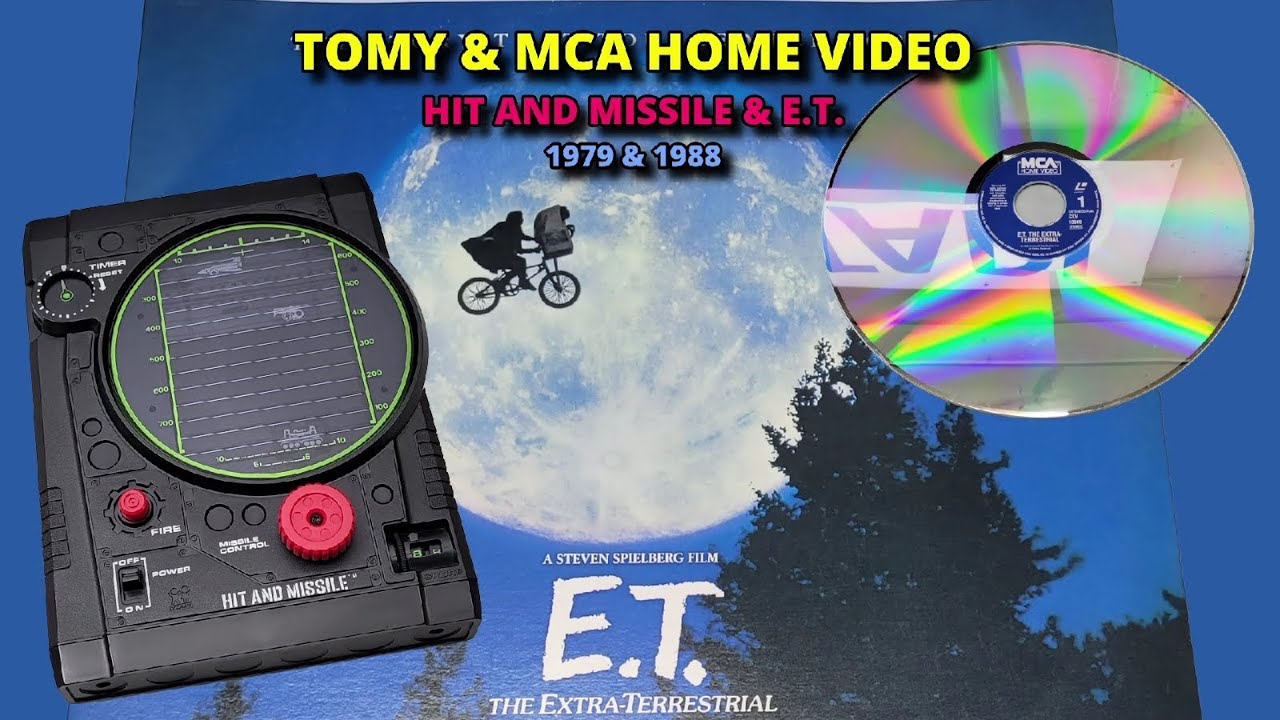From Missiles to Movies! Tomy 1979 Hit and Missile Handheld Game & E.T. on LaserDisc