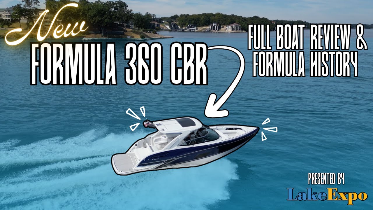 Inside the NEW Formula 360 CBR | Luxury Crossover Bowrider Boat Tour w/ Lake Expo