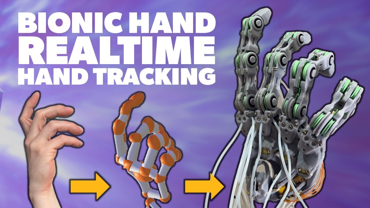 Controlling my Bionic Hand With Realtime Motion Tracking - Biomimetic Bionic Hand