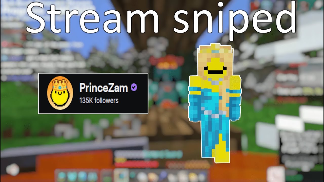 I stream sniped PrinceZam and made him crash out