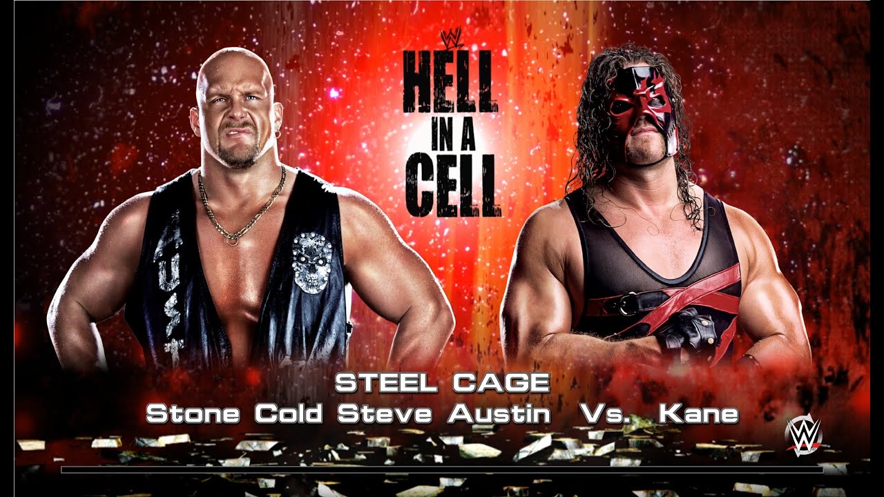 WWE 2k15 Личное первенство по правилам Steel Cage бой между Stone Cold - Kane 02