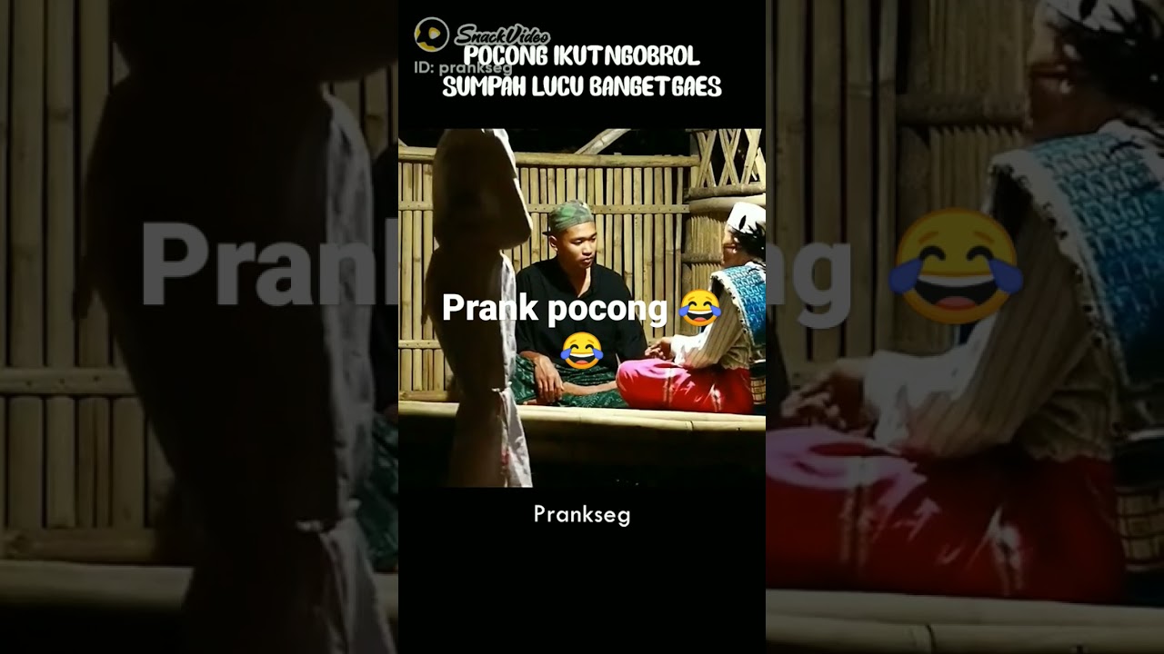 prank pocong lucu sampe pak ustad nya kabur😁😁