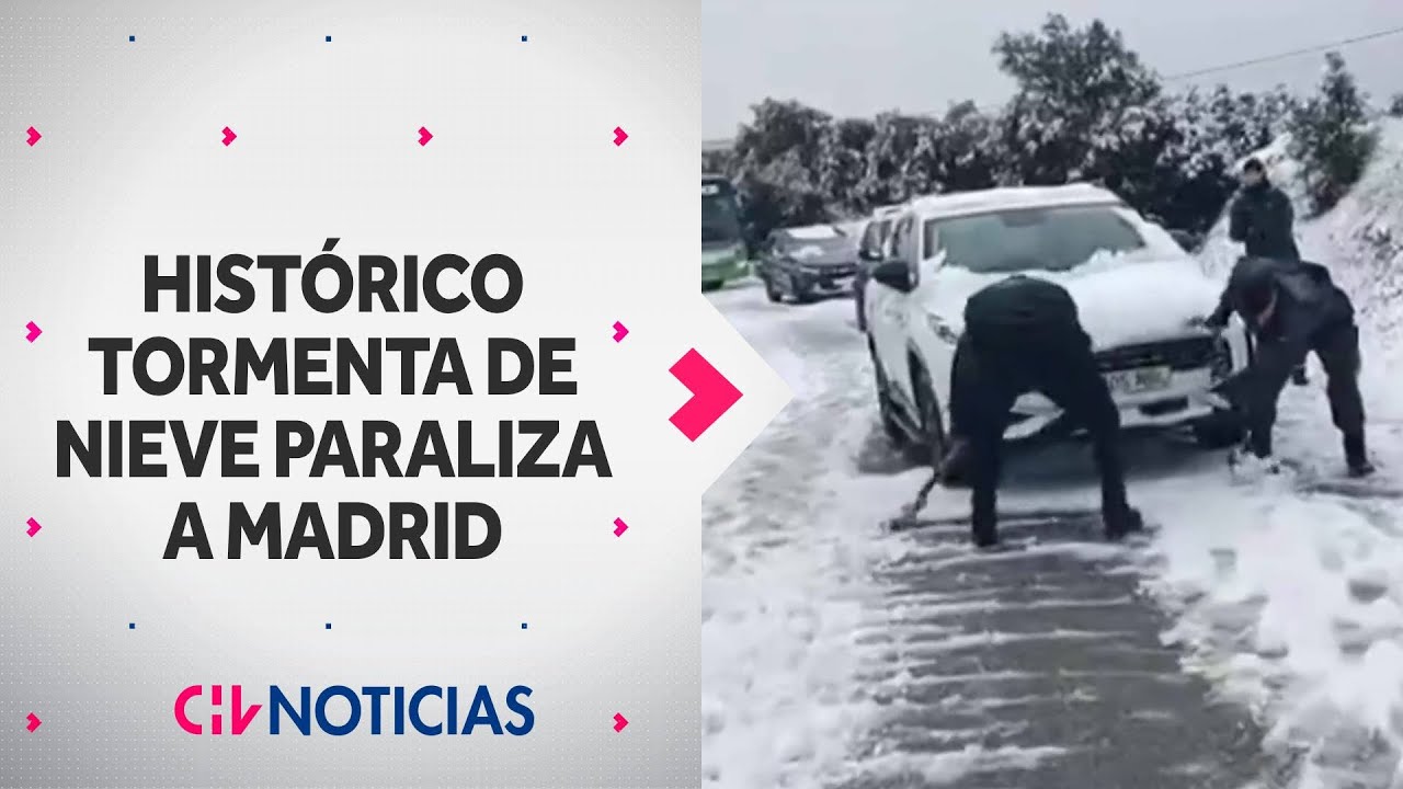 La histórica tormenta de nieve que paraliza a Madrid: Las consecuencias de la Borrasca Kristin