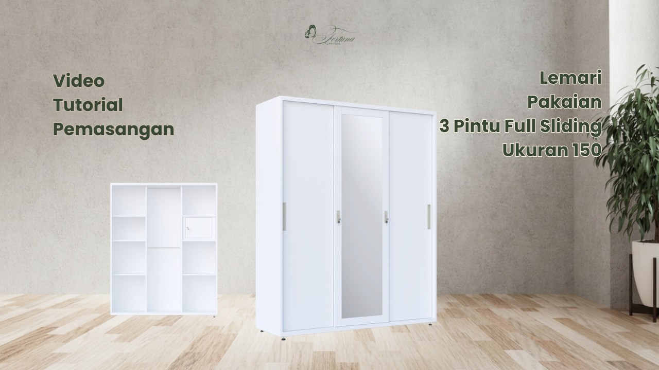 Tutorial Lemari 3 Pintu Sliding Fortuna New Version