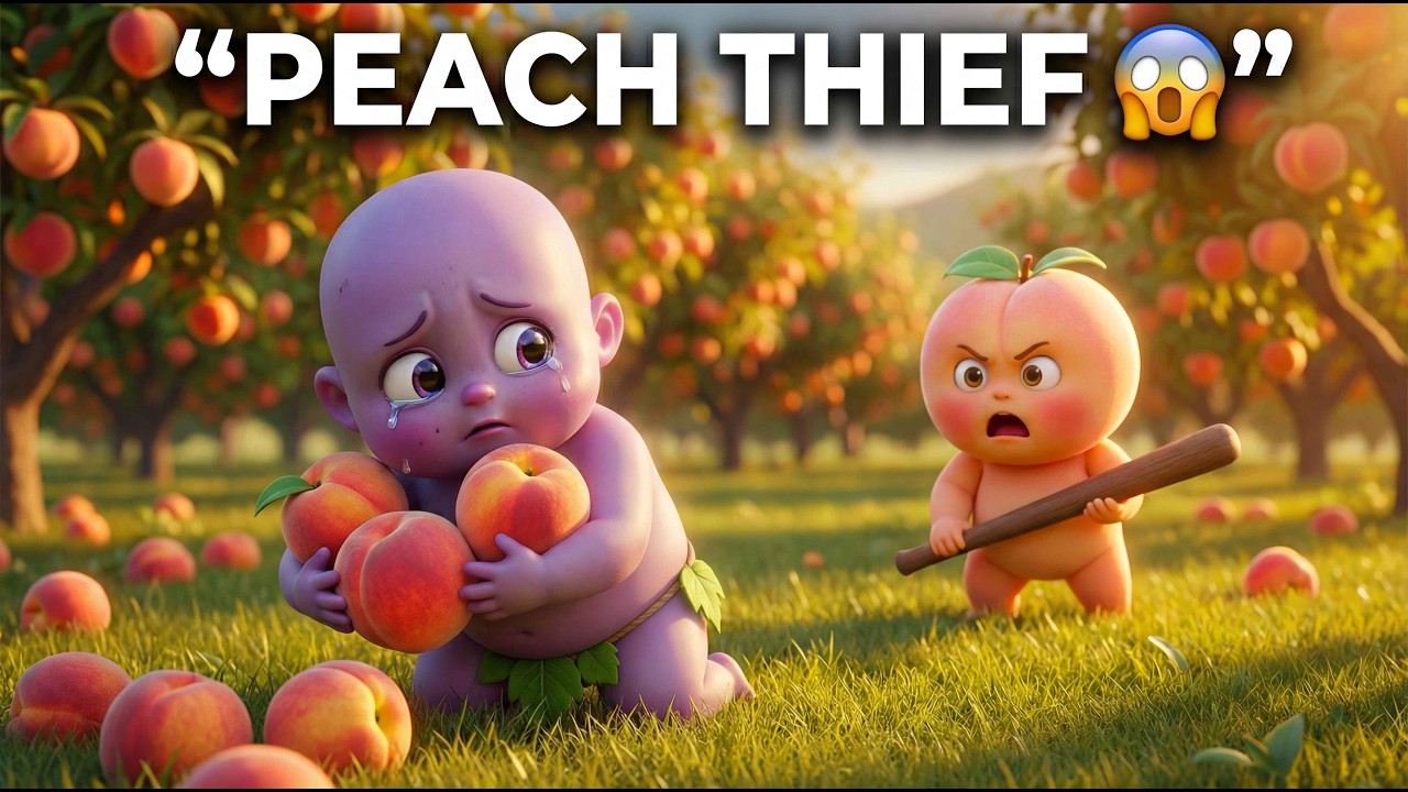 Baby Peach Steals Peaches From Garden 🍑 | Funny Cute Baby Viral Video