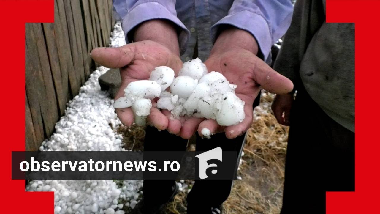 Furtunile şi grindina au făcut prăpăd în mai multe judeţe. Vremea rea continuă şi în zilele viitoare