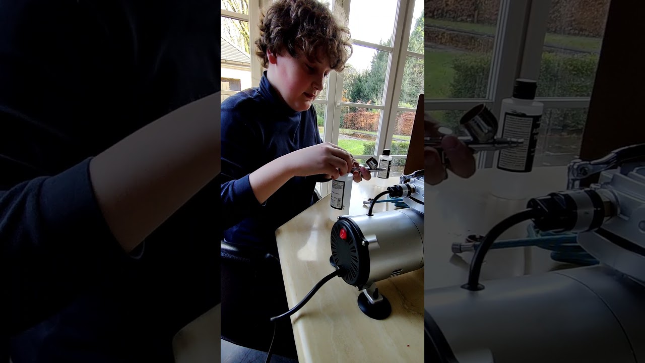 Timbertech airbrush testen en schoon maken