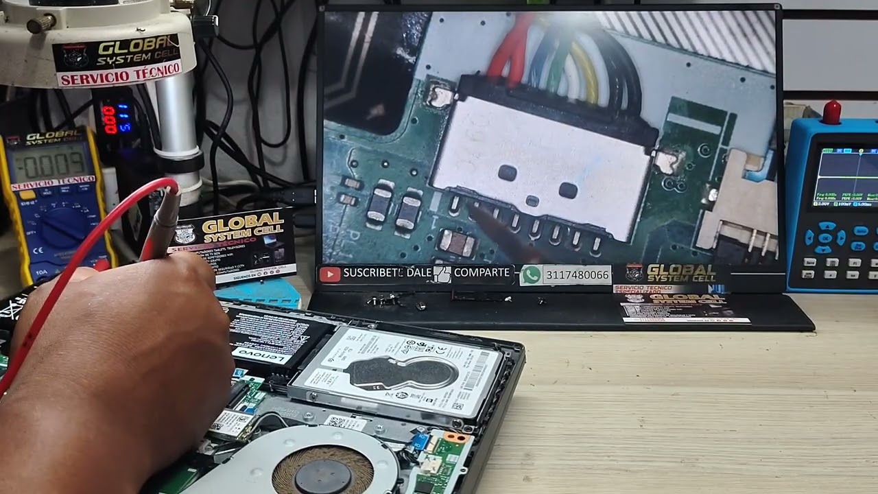Portatil Lenovo V14 ADA no enciende con batería 