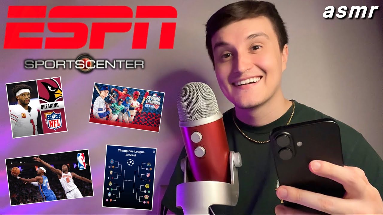 ASMR but it’s ESPN SportsCenter 🔴⚫️ (whisper rambles)