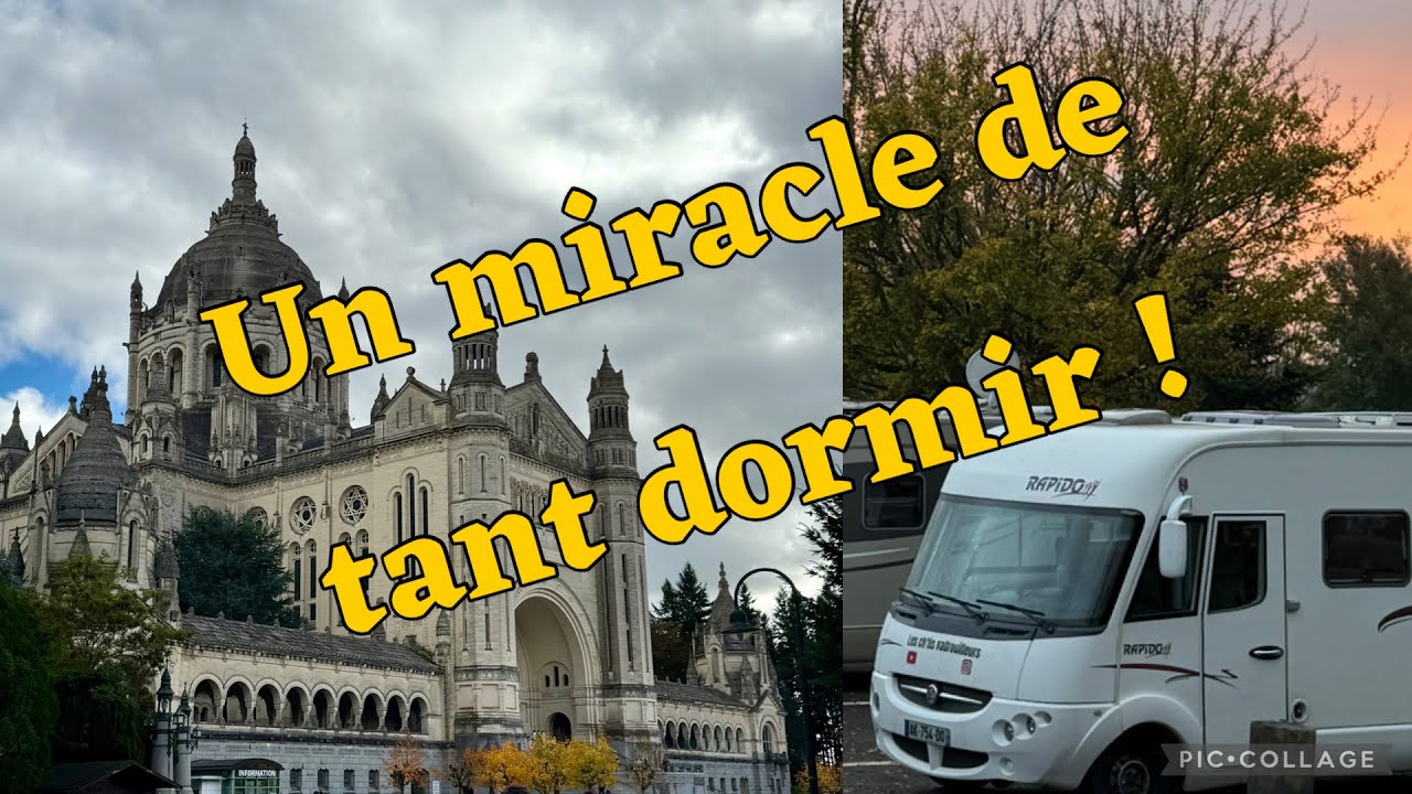 178 Gâteau en camping-car,  DODO et visite de la basilique Sté Thérèse de Lisieux et de la ville