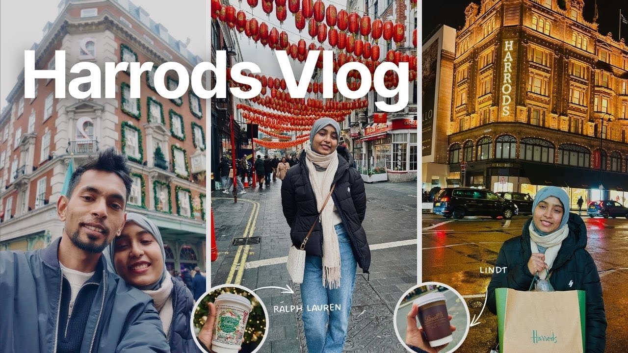 Visiting the most Expensive Grocery Store in the London | Harrods Vlog #azarandsumi