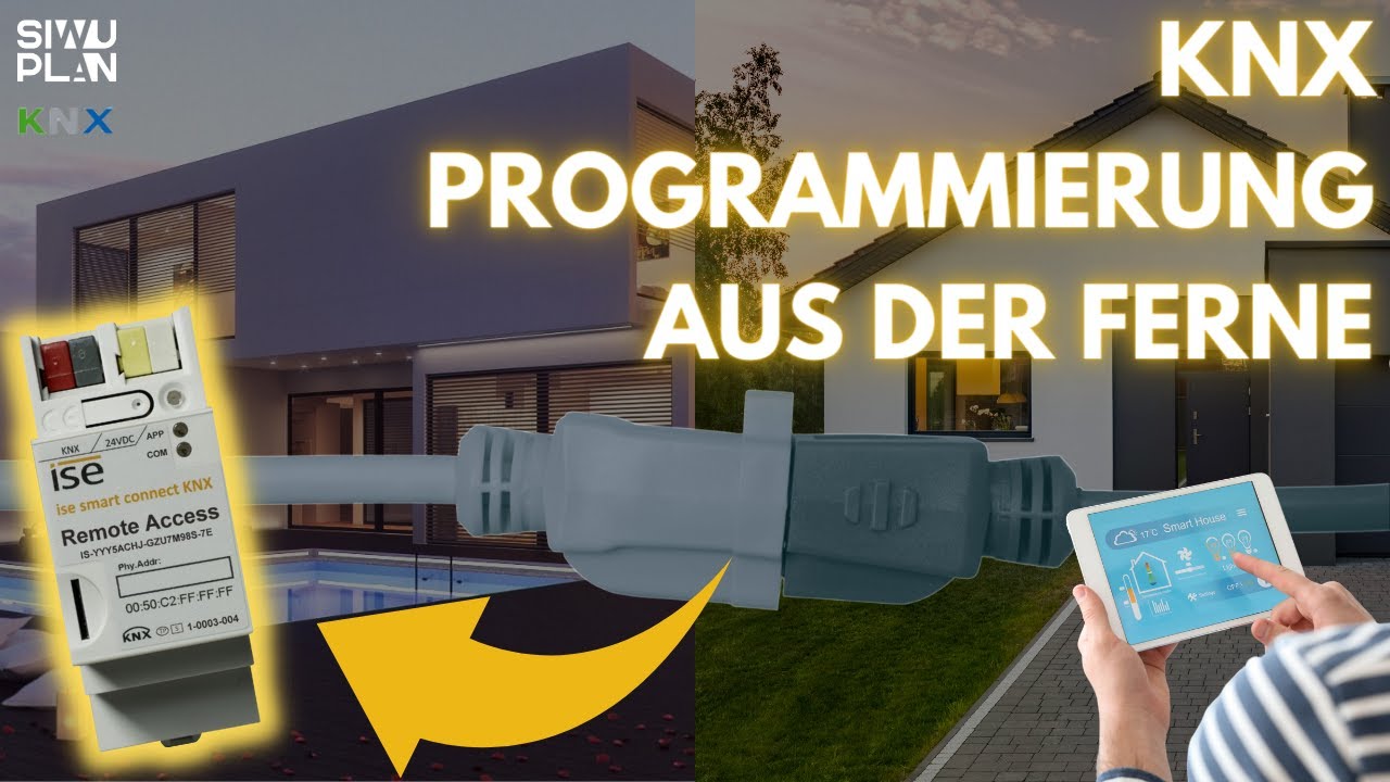 KNX Fernzugriff ganz einfach. ise SMART CONNECT KNX Remote Access .  Gira X1 Programmieren.
