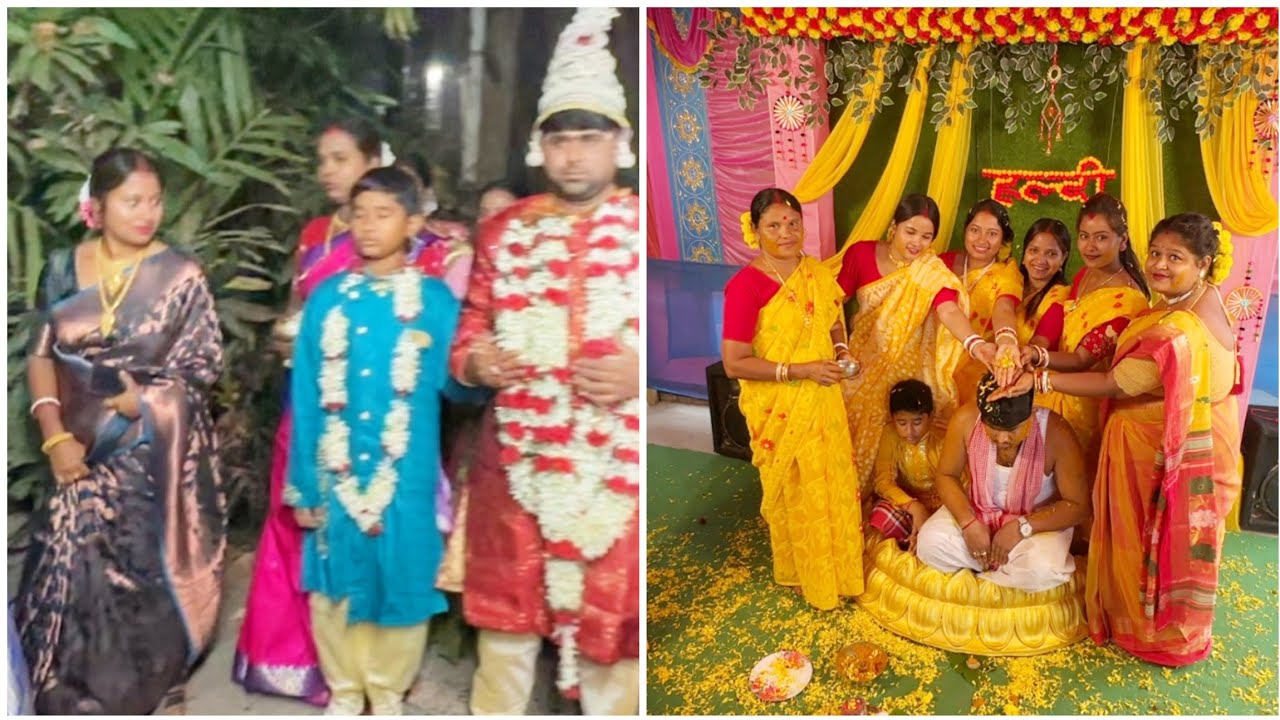 ভাইয়ের বিয়েতে গায়ে হলুদ থেকে বিয়ে দিতে যাওয়া খুব মজা করলাম //wedding vlog