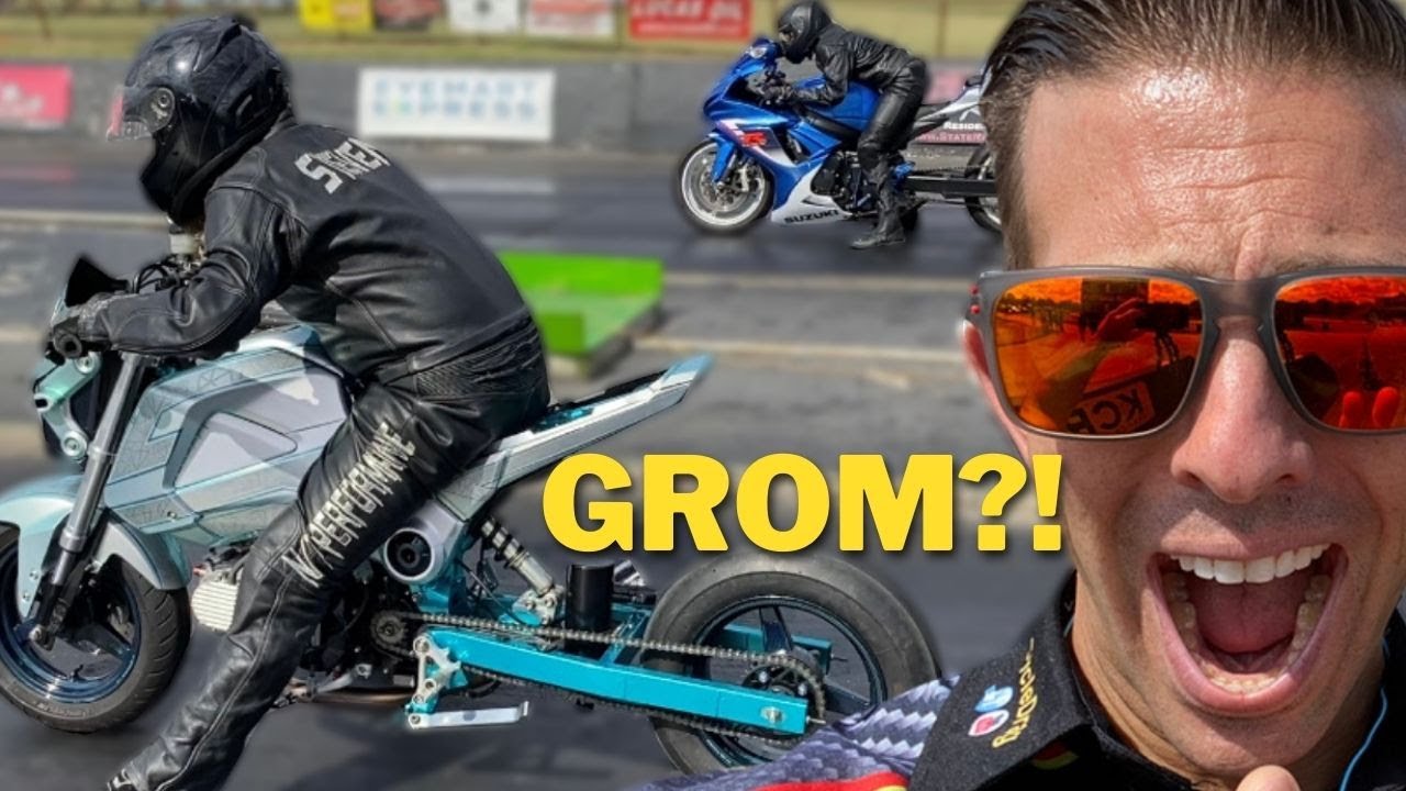 NITROUS GROM STUNS GSXR 1000!