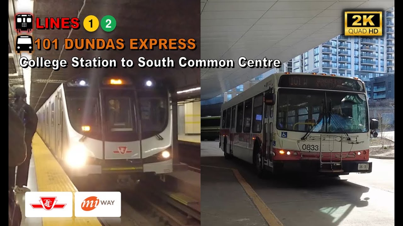 TTC & MiWay POV Walk: College Station to South Common Centre Via Kipling Station