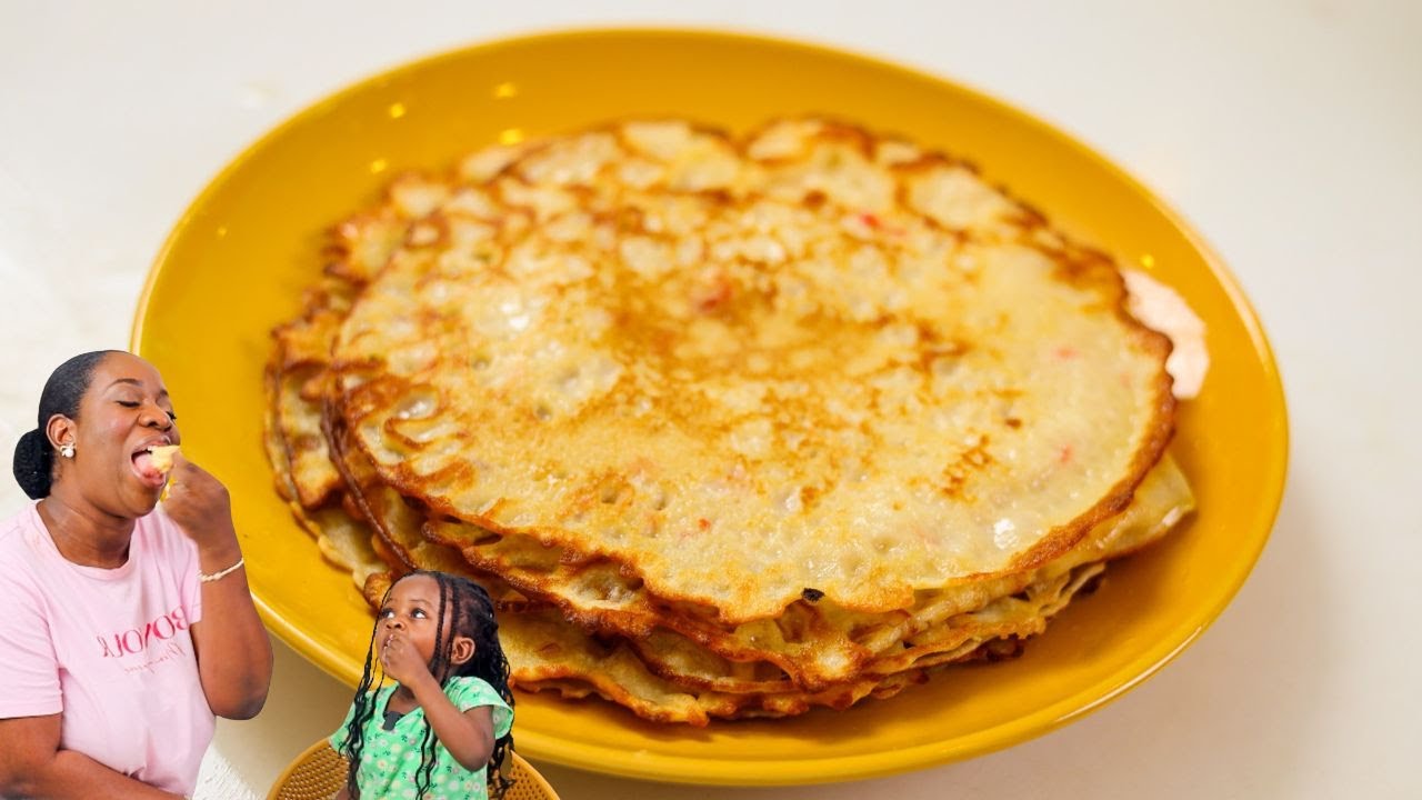 TODDLER Makes NIGERIAN PANCAKE - Sisi Yemmie