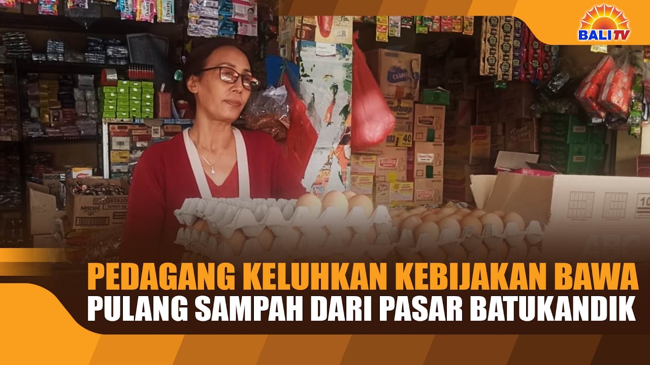 PEDAGANG KELUHKAN KEBIJAKAN BAWA PULANG SAMPAH DARI PASAR BATUKANDIK