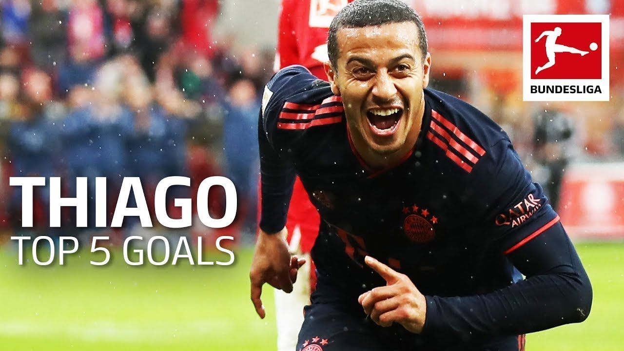 Thiago &bull; Top 5 Best Goals &bull; FC Bayern M&uuml;nchen