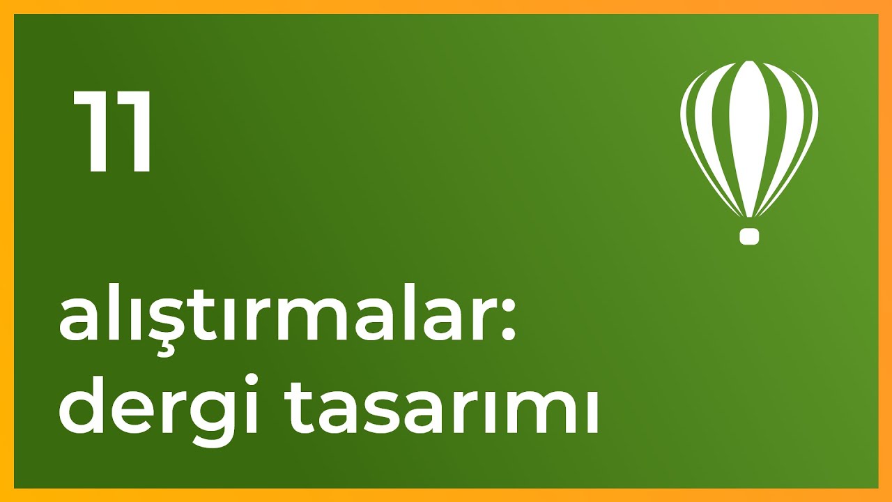 Corel Draw Dersleri - 11 - Alıştırmalar Dergi Tasarımı