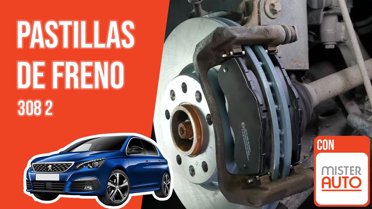 Cómo cambiar las pastillas de freno delanteras Peugeot 308 2 🚗