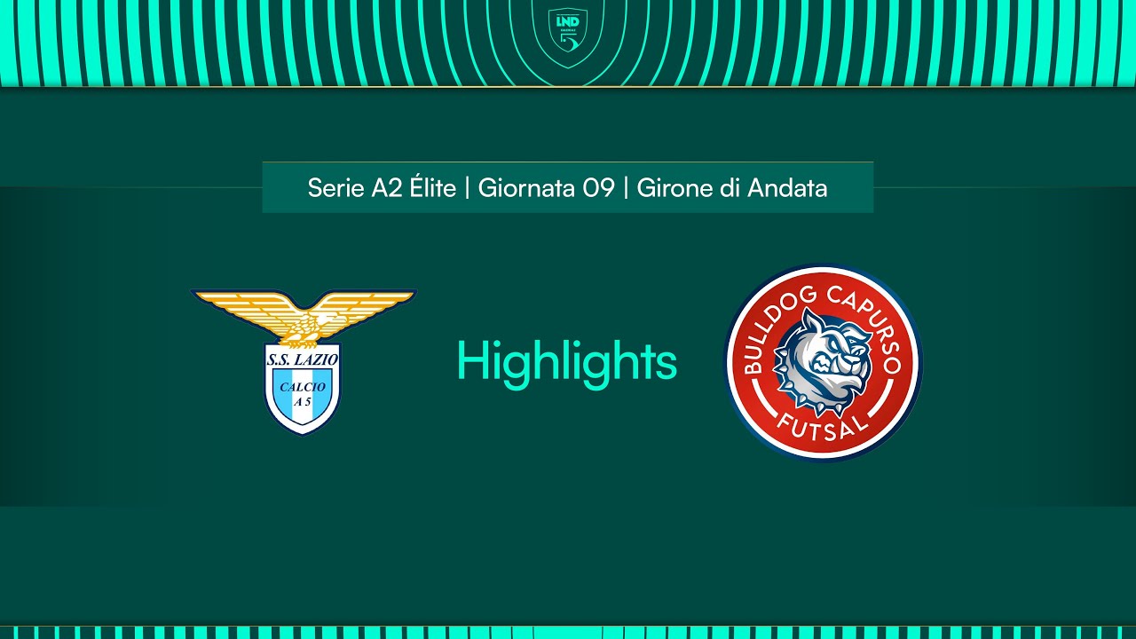 Lazio-Bulldog Capurso 4-8 | 9ª giornata | Serie A2 Élite 2024/2025 - Girone B | Highlights