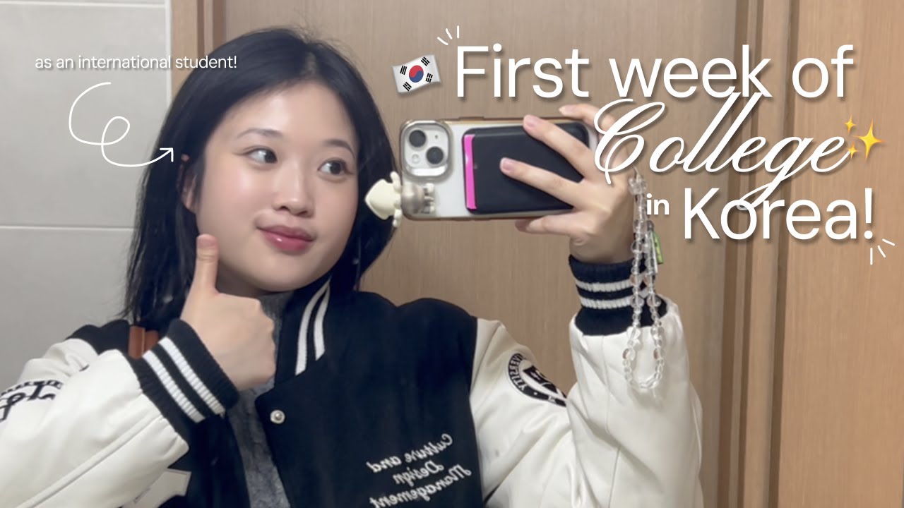 First week of College in Korea 👩‍🎓🇰🇷 : Classes, Cafeteria food, Club Meetings
