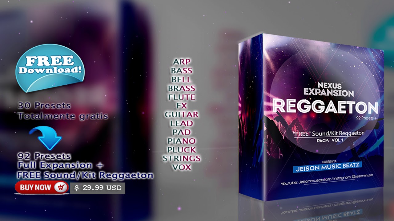ReFX NEXUS² - EXPANSION REGGAETON + kit Drums GRATIS (DOWNLOAD)
