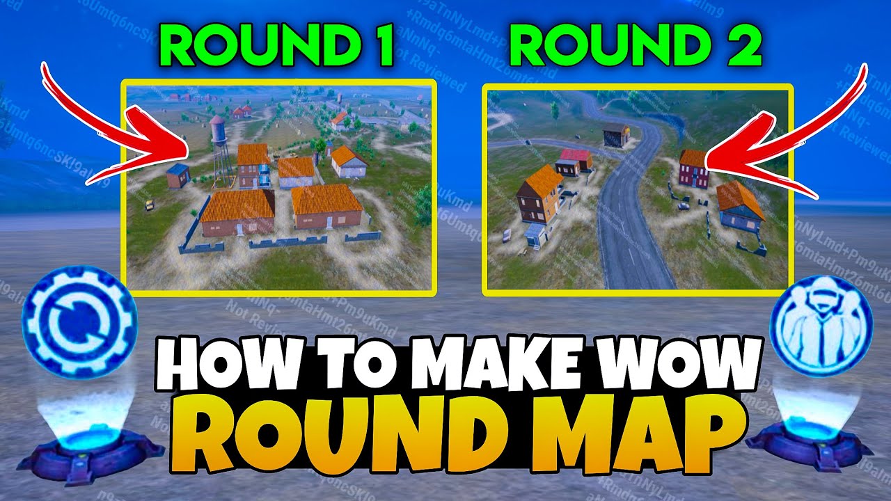 How to Make Wow Round Map in BGMI | How to Create Round Map | Erangel Round Map Setting WOW Tutorial