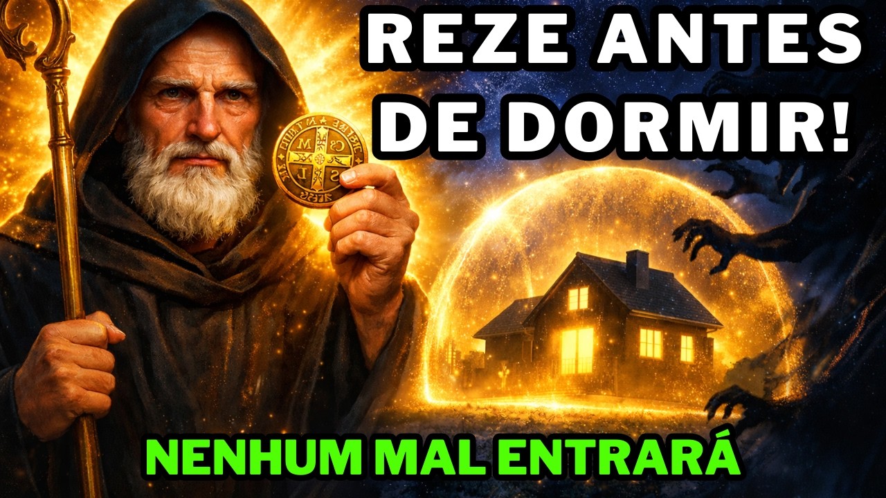 🔴Faça Esta Oração com São Bento Antes de Dormir e Veja a Diferença🌙✨