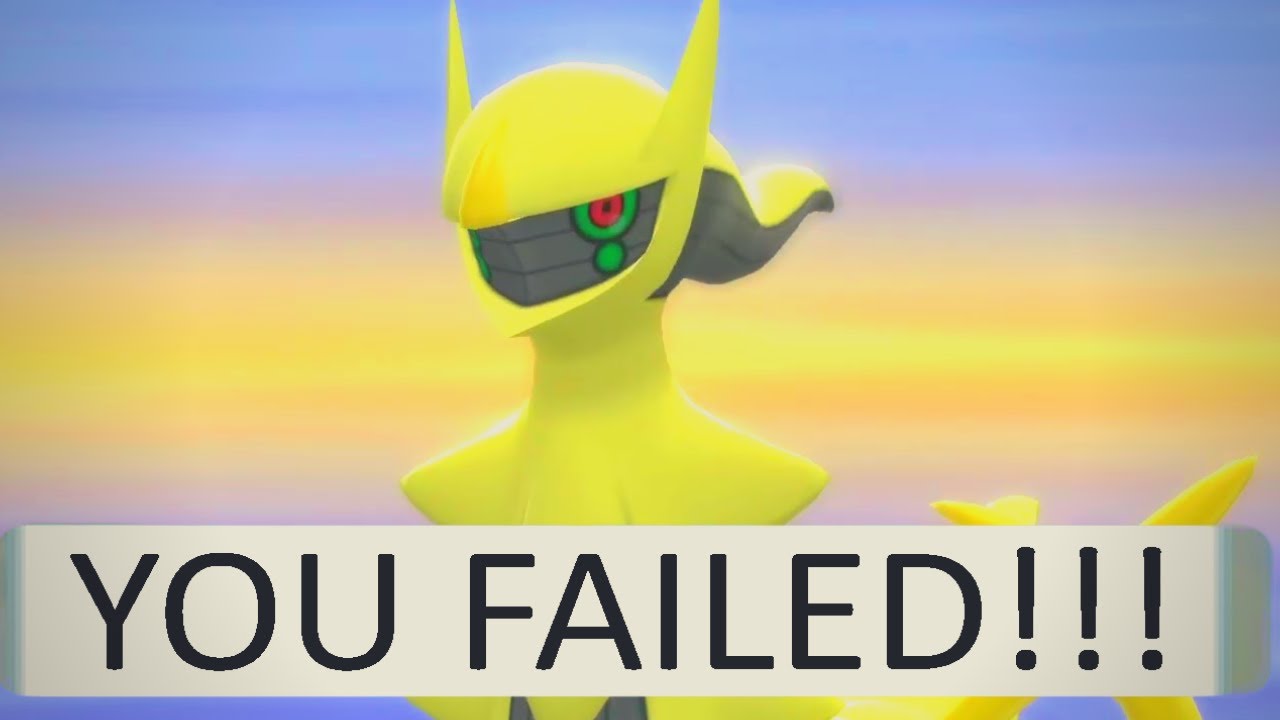 When you fail to catch shiny Arceus...