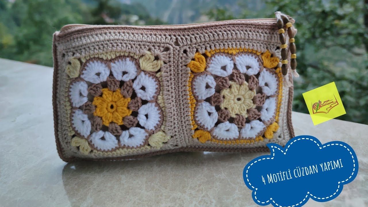 MOTİF CÜZDAN YAPIMI🌼 Örgü cüzdan 🌼knit bag 🏵️ Crochet bag 🏵️ Handmade bag 🏵️ tejidos🌼🧵virka