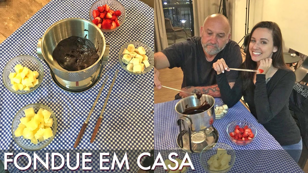Fondue em casa com meu pai! - Segredinhos #Vlog