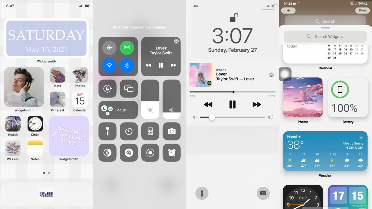 iOS15OnAndroid (Control, iLockScreen, iOS 15 Widget, iNotification) Hridya